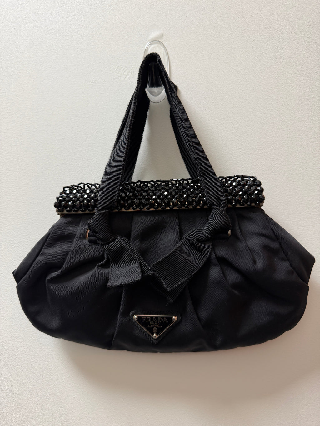 Prada Embellished Top Handle