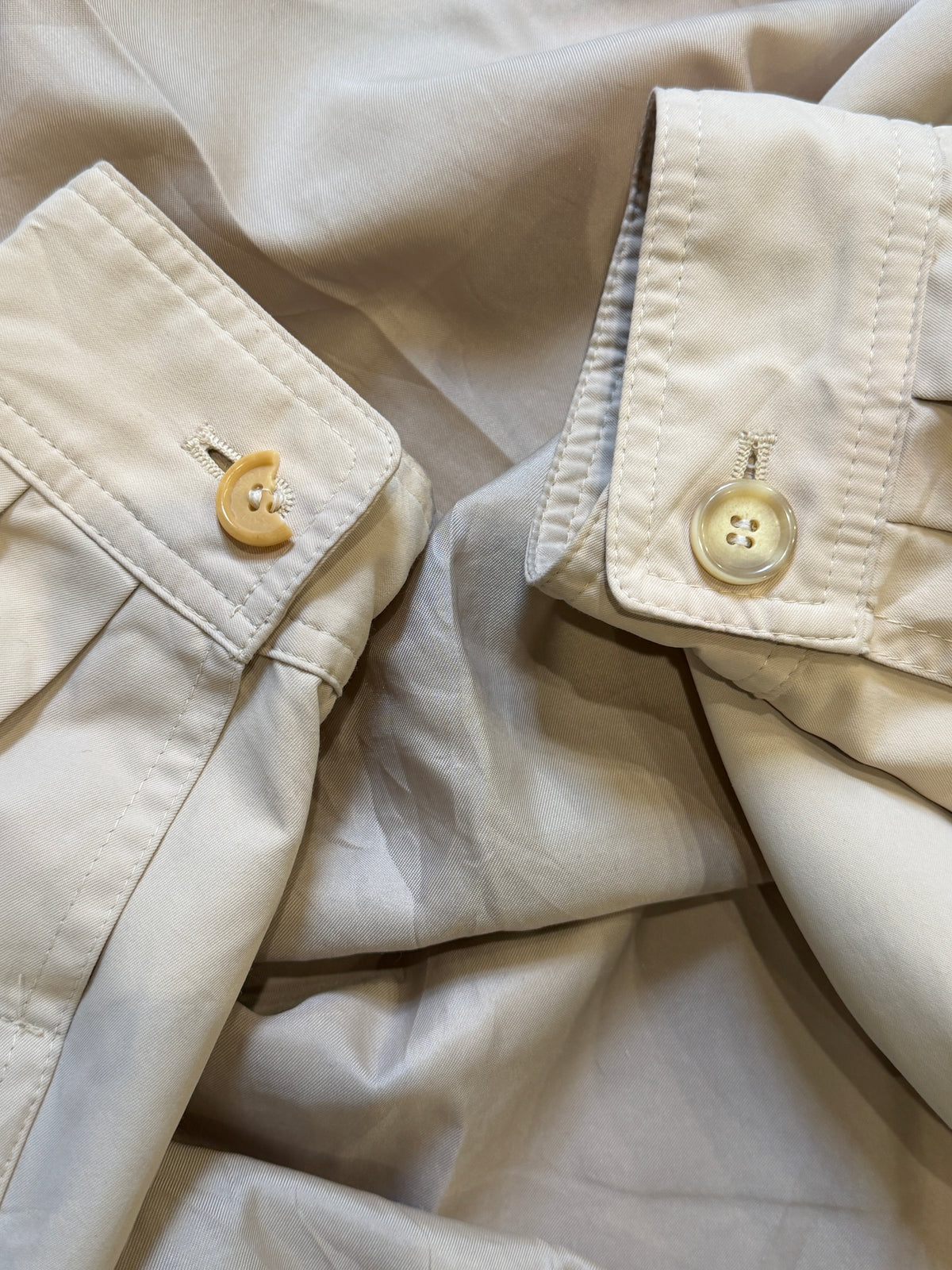 Yves Saint Laurent YSL Khaki Zip-Up Bomber Jacket