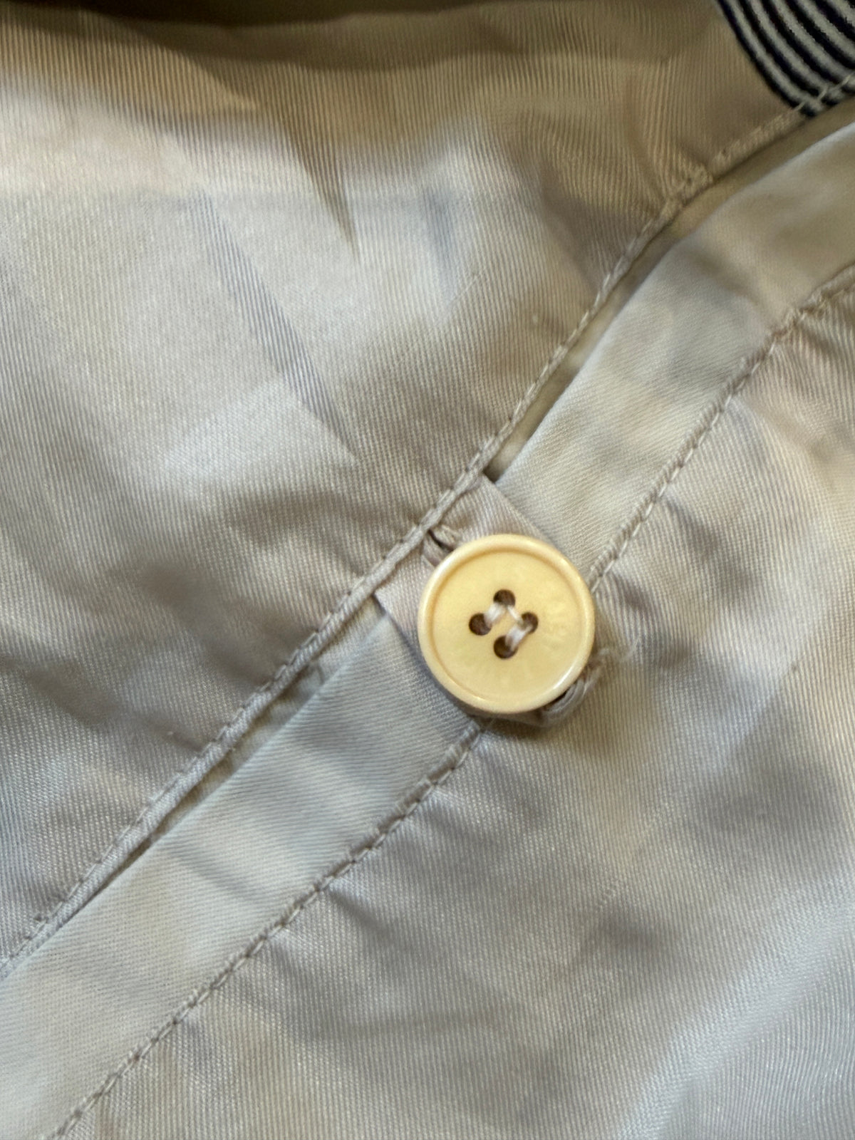 Yves Saint Laurent YSL Khaki Zip-Up Bomber Jacket