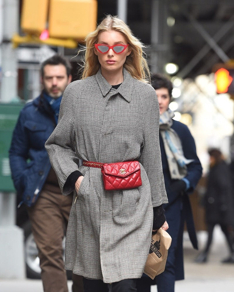 Chanel Red Turnlock CC Belt Bag