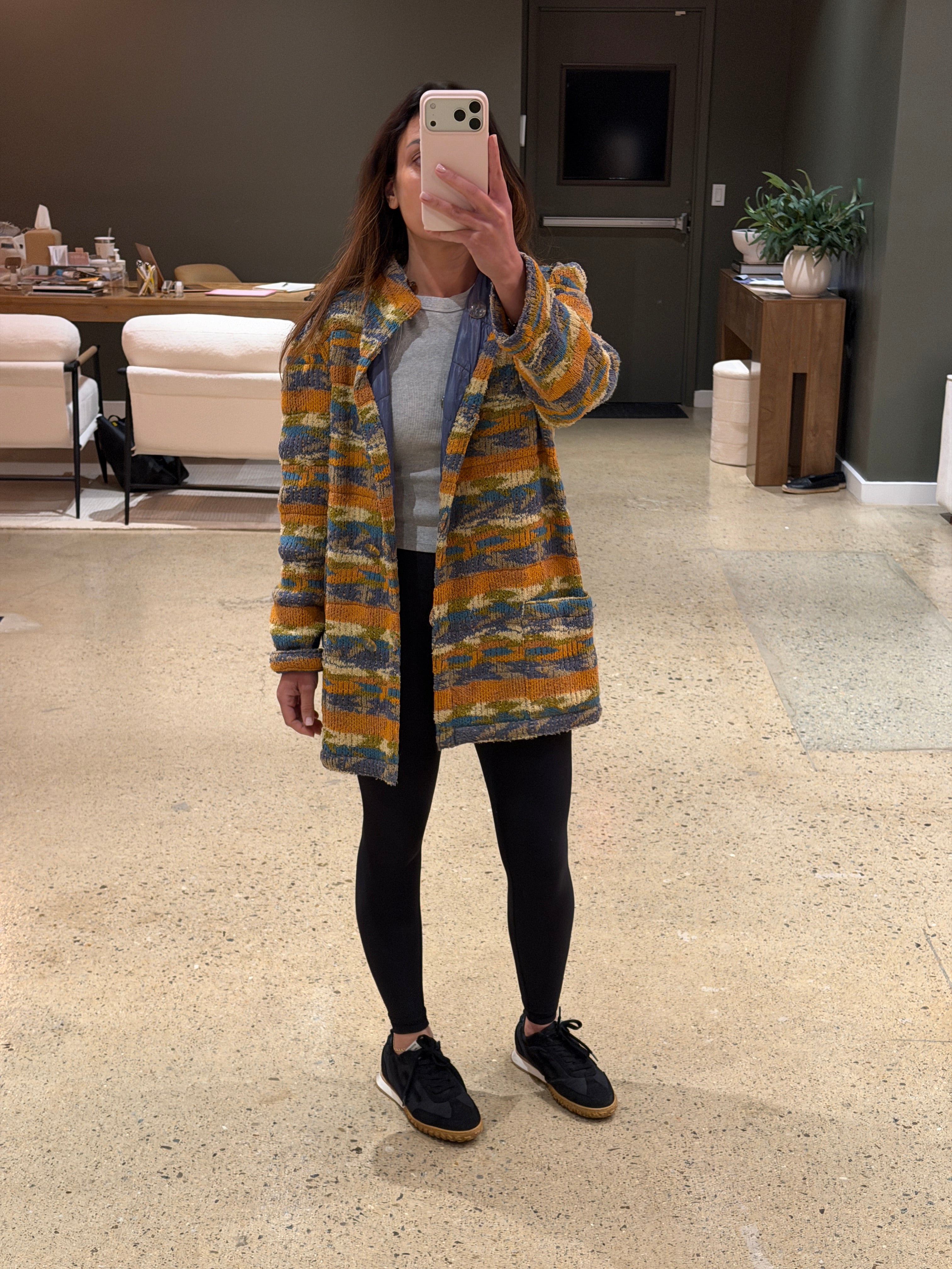 Missoni Reversible Utility Rain Coat / Ski Jacket | Made in Italy | Rare 1980s Wool Blend Coat Vintage