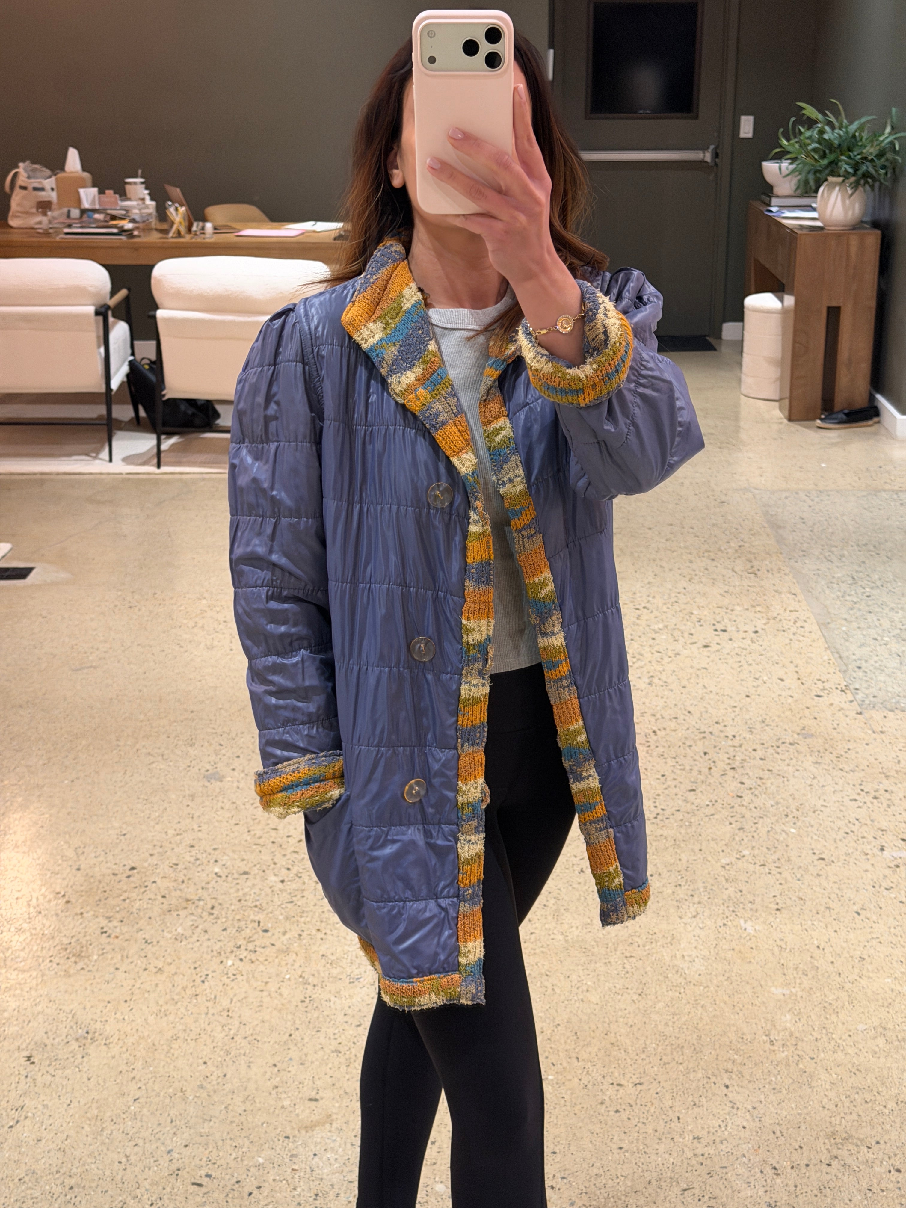 Missoni Reversible Utility Rain Coat / Ski Jacket | Made in Italy | Rare 1980s Wool Blend Coat Vintage