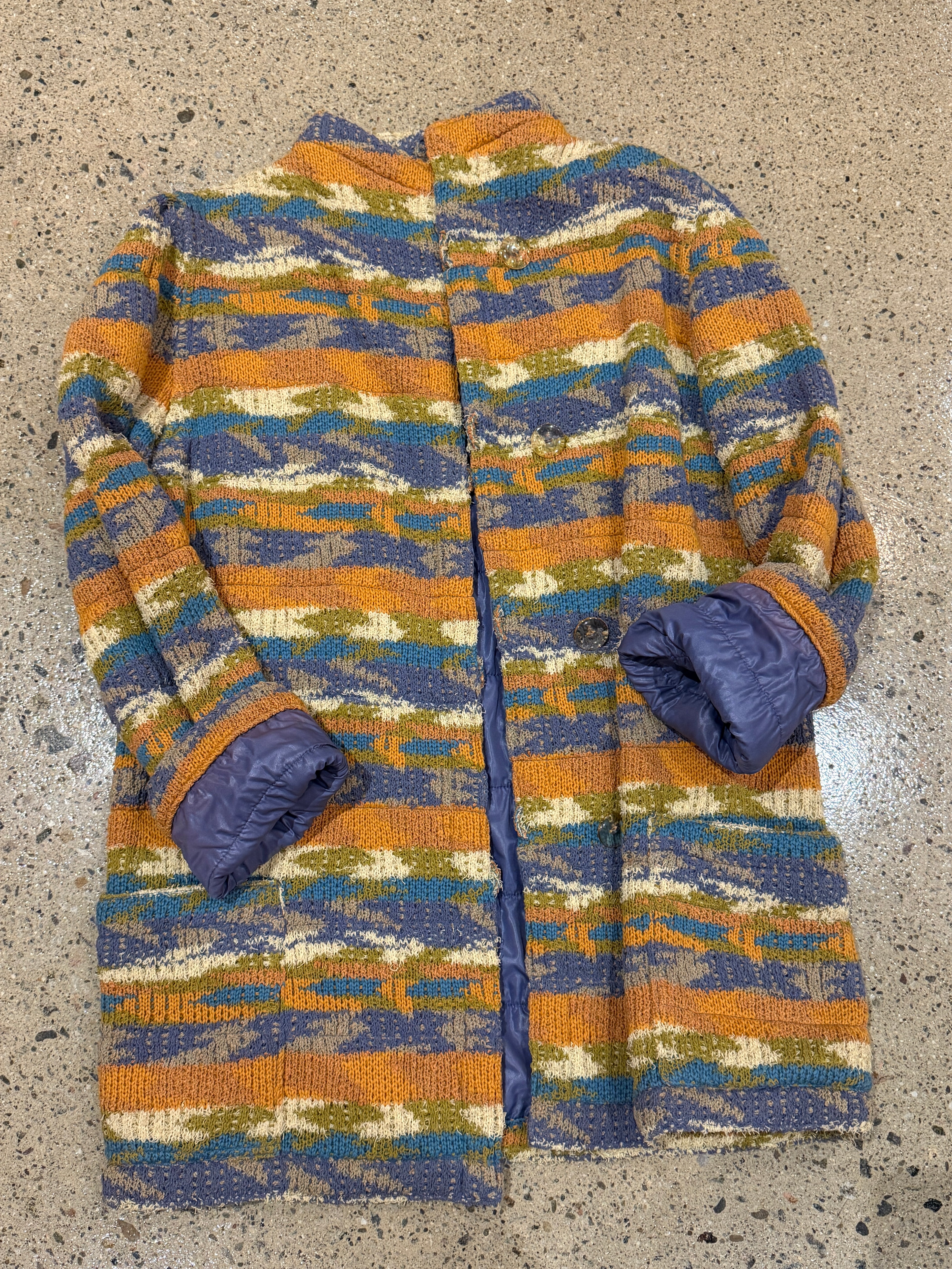 Missoni Reversible Utility Rain Coat / Ski Jacket | Made in Italy | Rare 1980s Wool Blend Coat Vintage