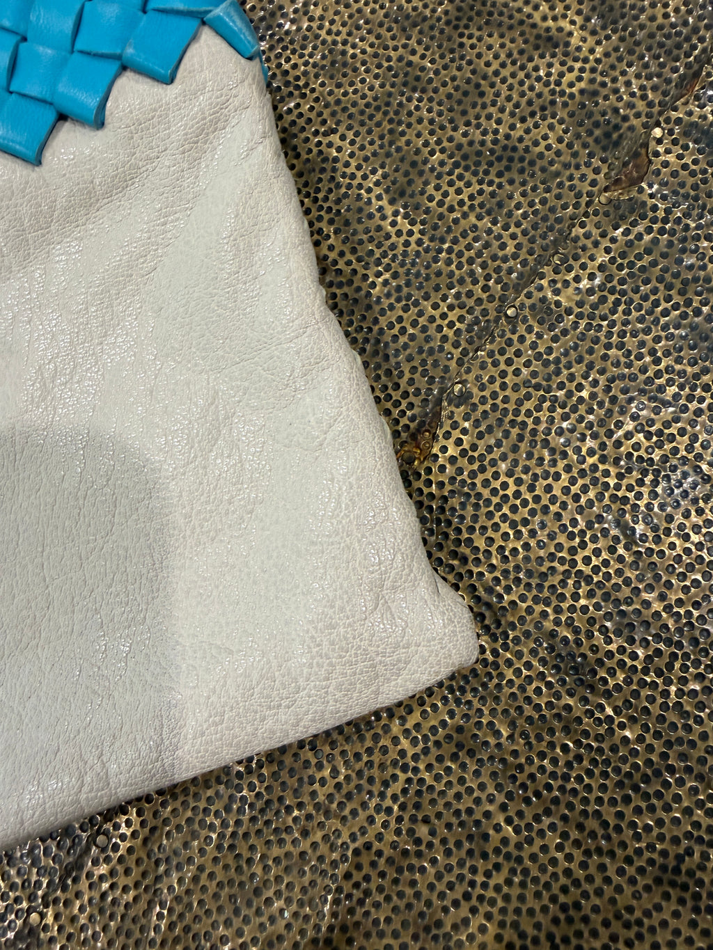 Bottega Veneta Turquoise Intrecciato Clutch