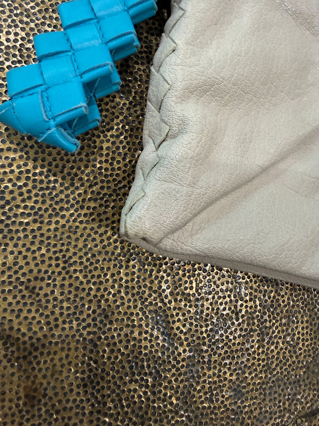 Bottega Veneta Turquoise Intrecciato Clutch