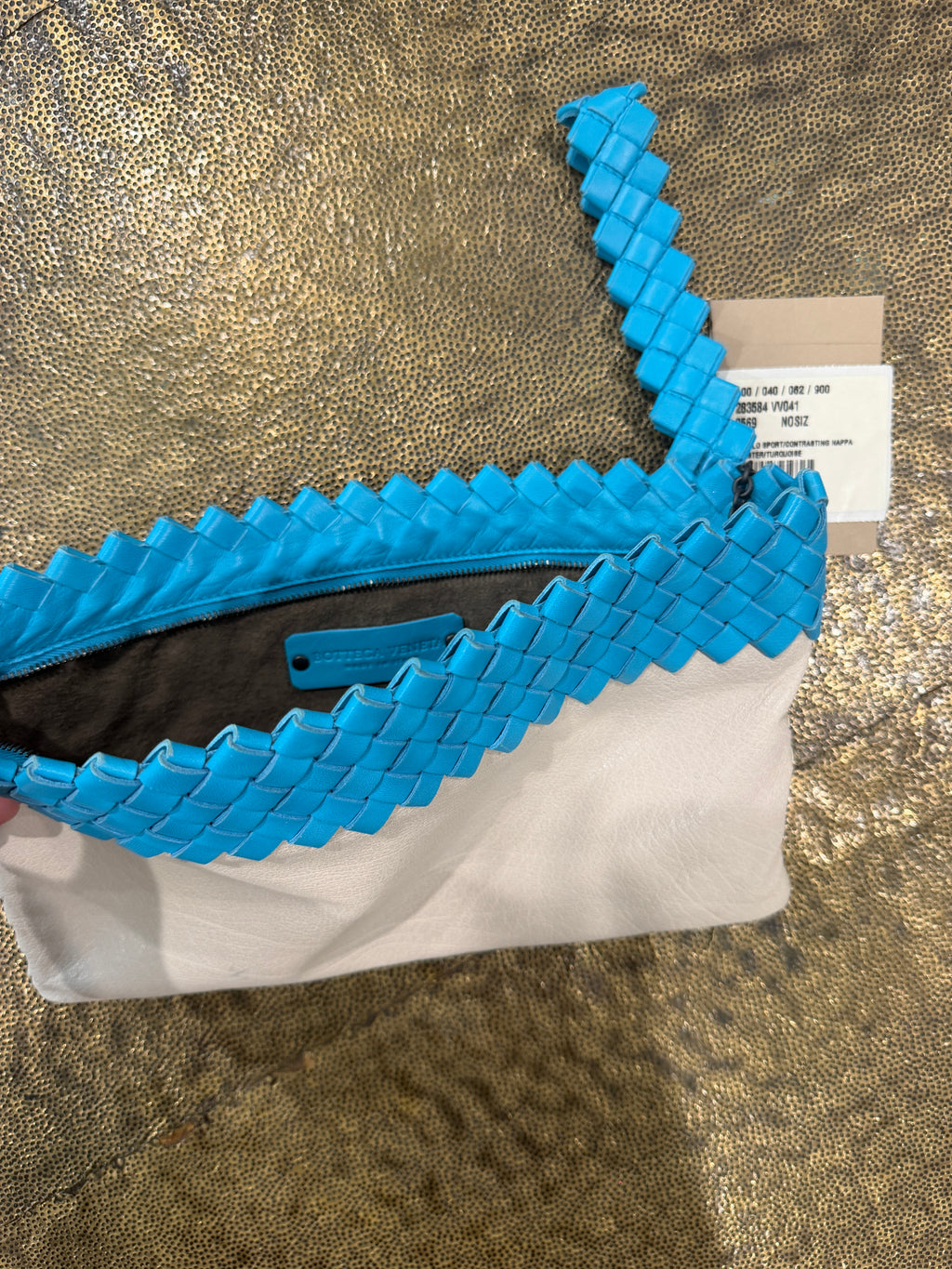 Bottega Veneta Turquoise Intrecciato Clutch