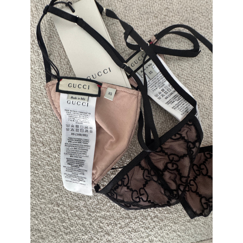 Gucci GG Tulle Lingerie Set Size XS NWT