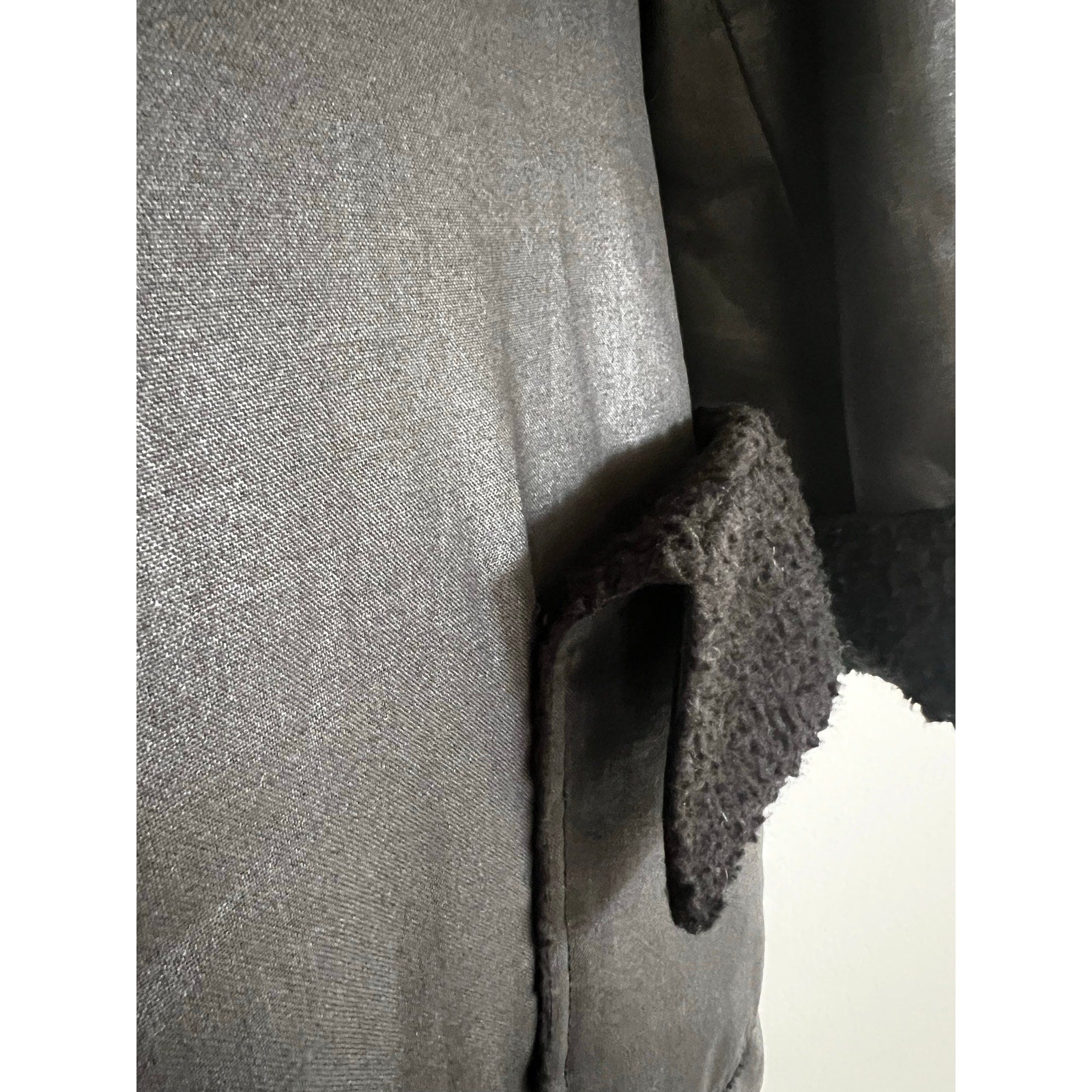 Vintage Givenchy 1980’s Shearling Black Coat