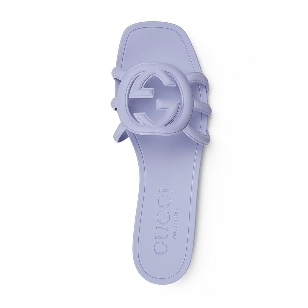 Gucci Women’s Palma Slide Sandals 37 BNIB in Lilac