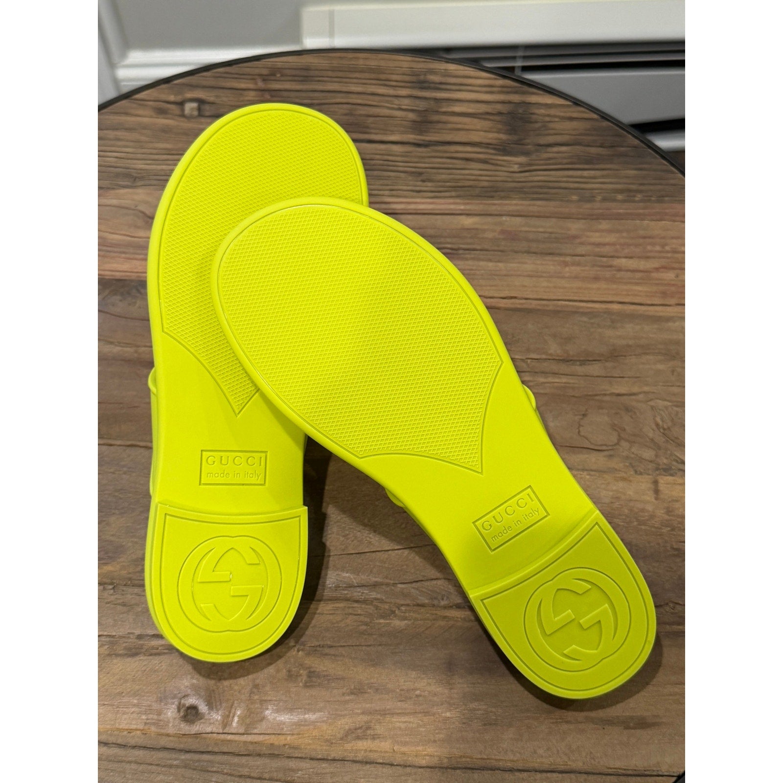 Gucci Horsebit Thong Green Sandals NWT SIZE 37