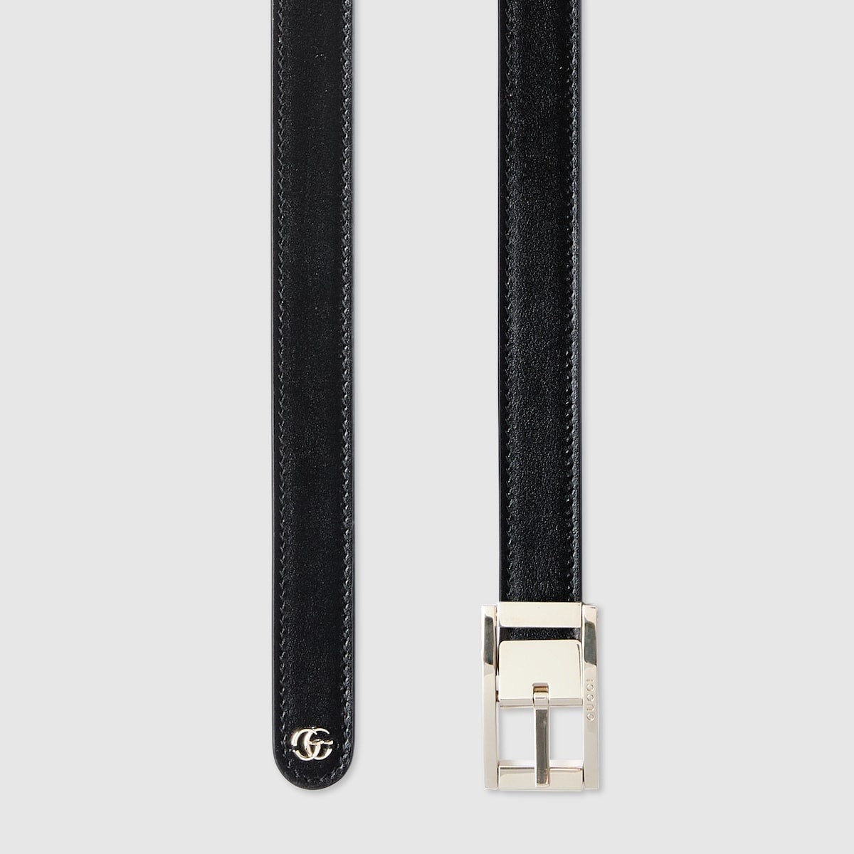 Gucci Reversible Black & Rosso Ancora Leather Belt Size 95 Light Gold Buckle NWOT