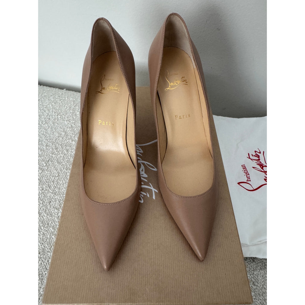 Christian Louboutin Apostrophy Nappa Leather 85mm Pumps Size 38.5 BNIB