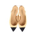 Chanel Interlocking CC Logo Slingback Flats – Size 37 EU | New in Box with Dustbags