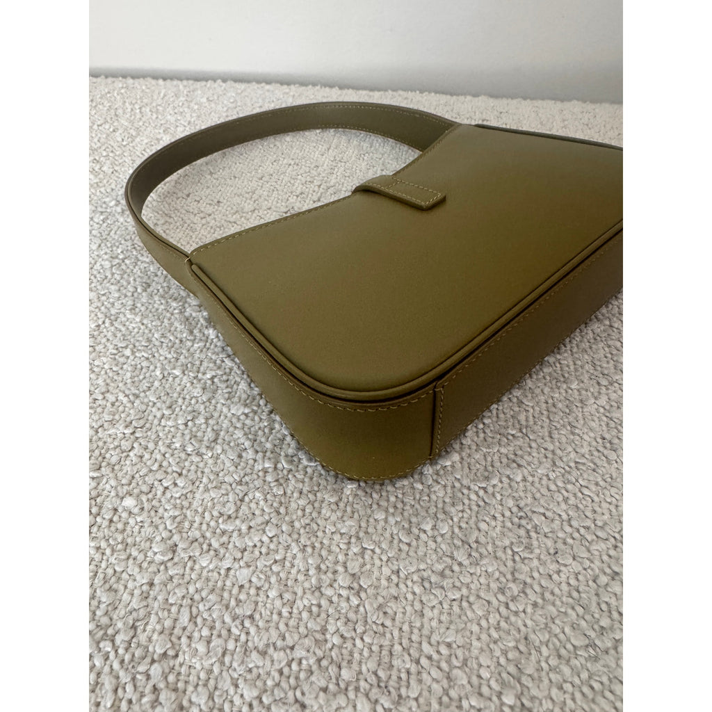 Saint Laurent Le 5 À 7 Mini YSL Shoulder Bag Smooth Leather Vert Olive | NWT