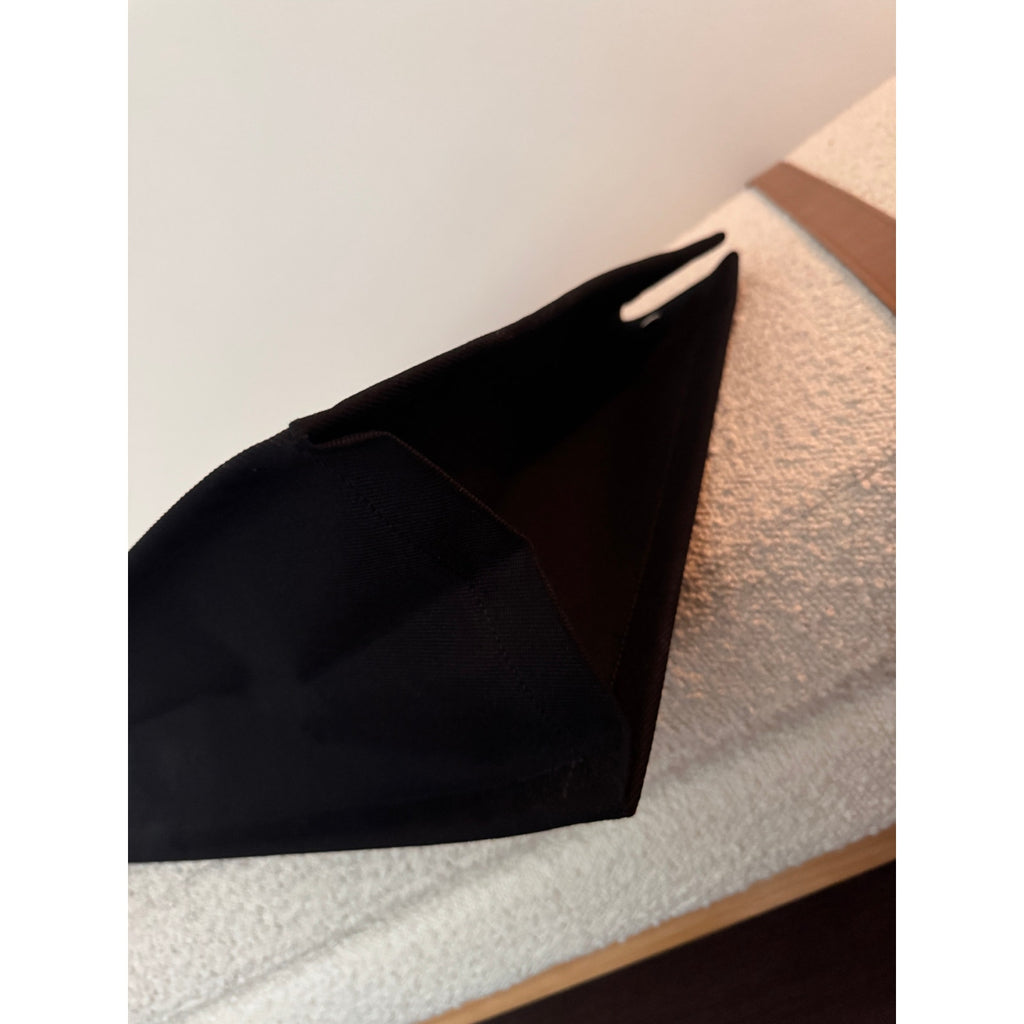 Saint Laurent Rive Gauche Large Black Canvas Tote Bag | 100% Leather Trim | NWT