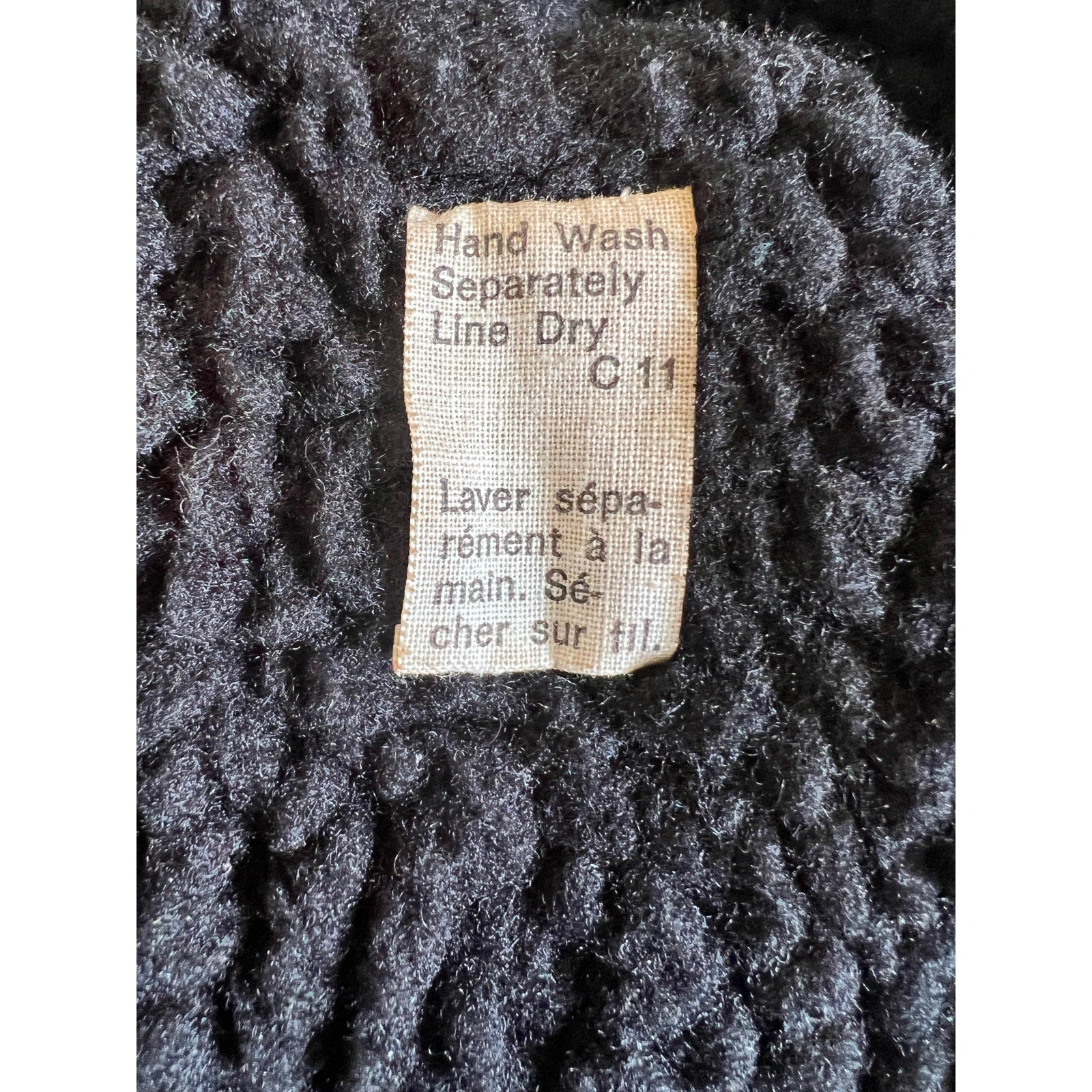 Vintage Givenchy 1980’s Shearling Black Coat
