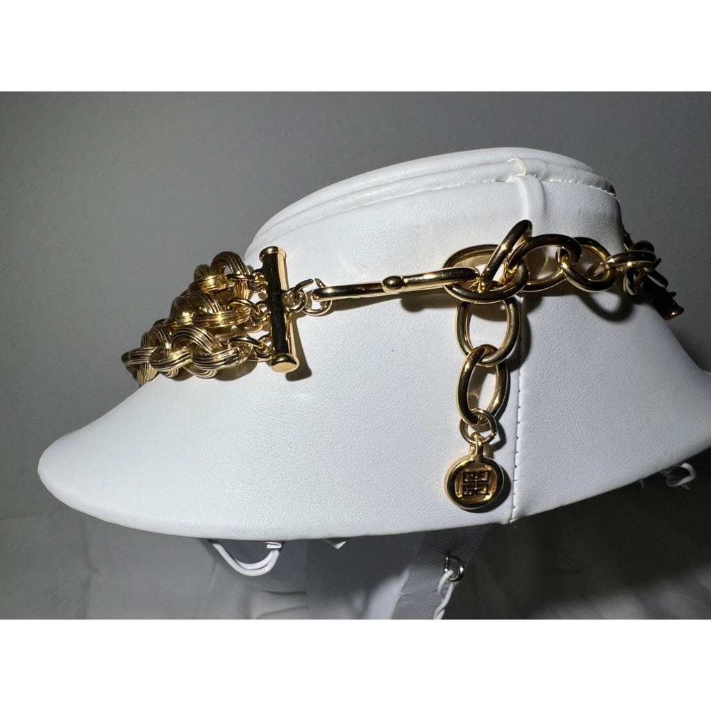 Vintage Givenchy Textured Station Multi-Strand Necklace