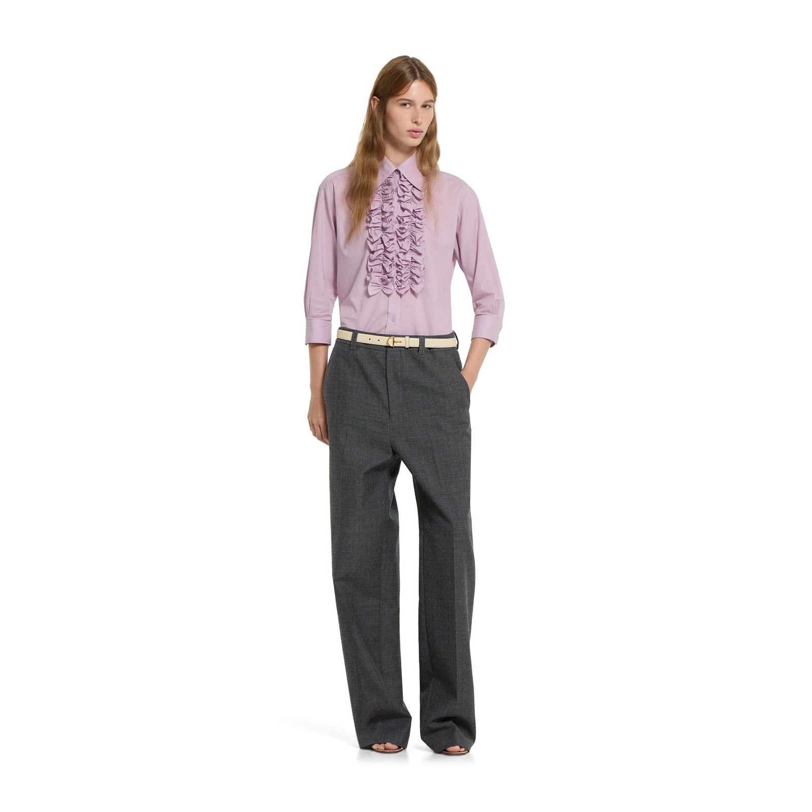 Gucci Thin belt with half-Horsebit buckle Size 75 NWT