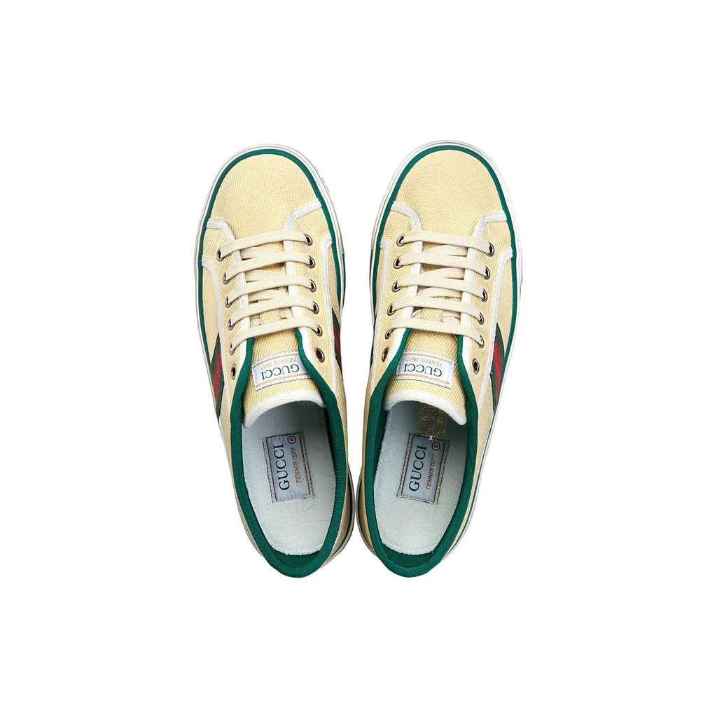 Gucci Tennis 1977 Canvas Sneakers Beige Green Red Men’s UK 8.5 US 9 New in Box