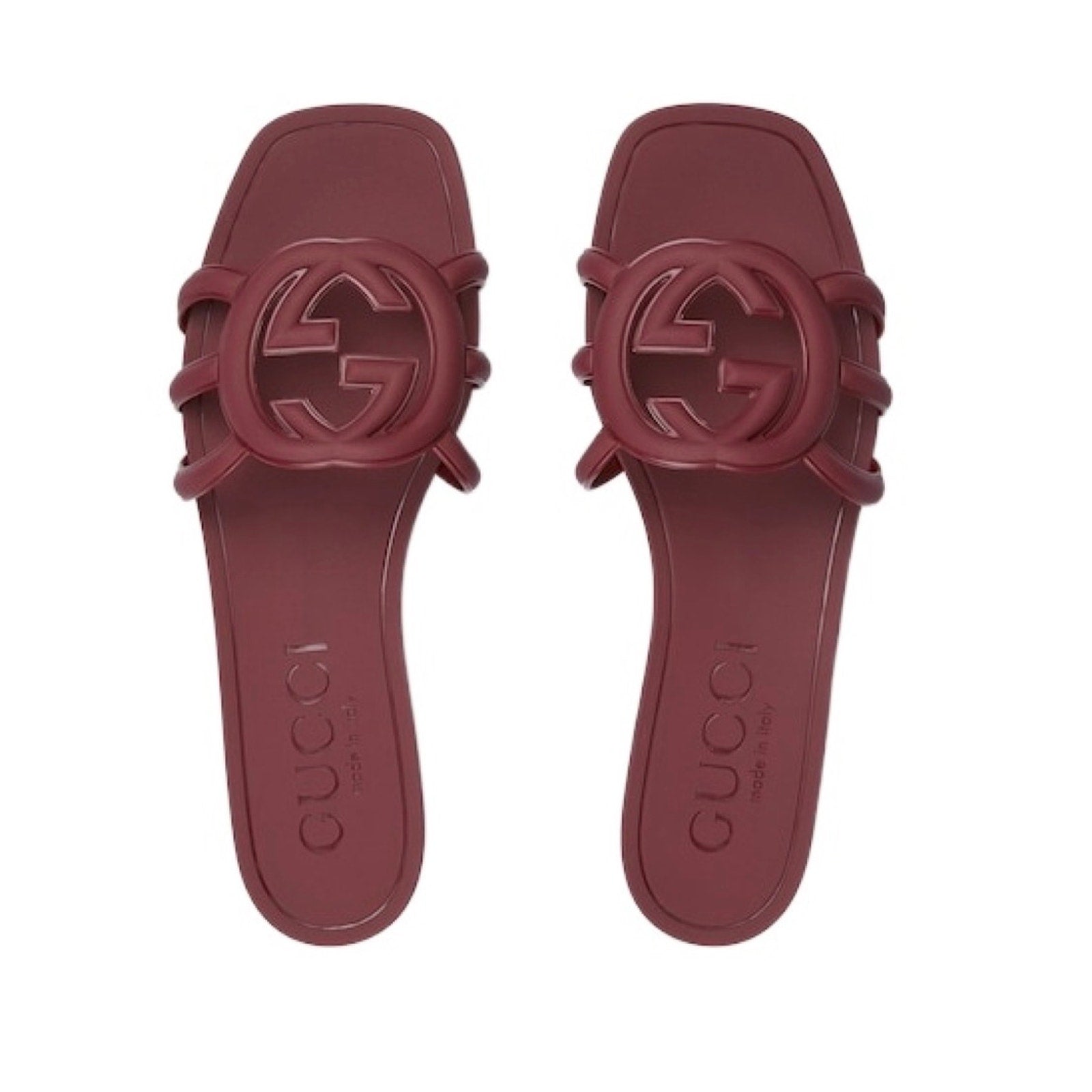 Gucci Women’s Palma Slide Sandals 36 BNIB in Burgundy