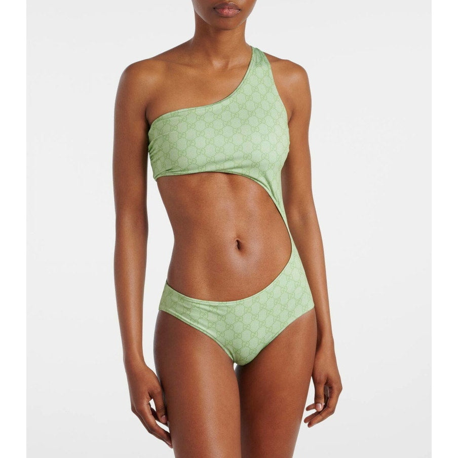 Gucci GG printed cutout swimsuit size small NWT