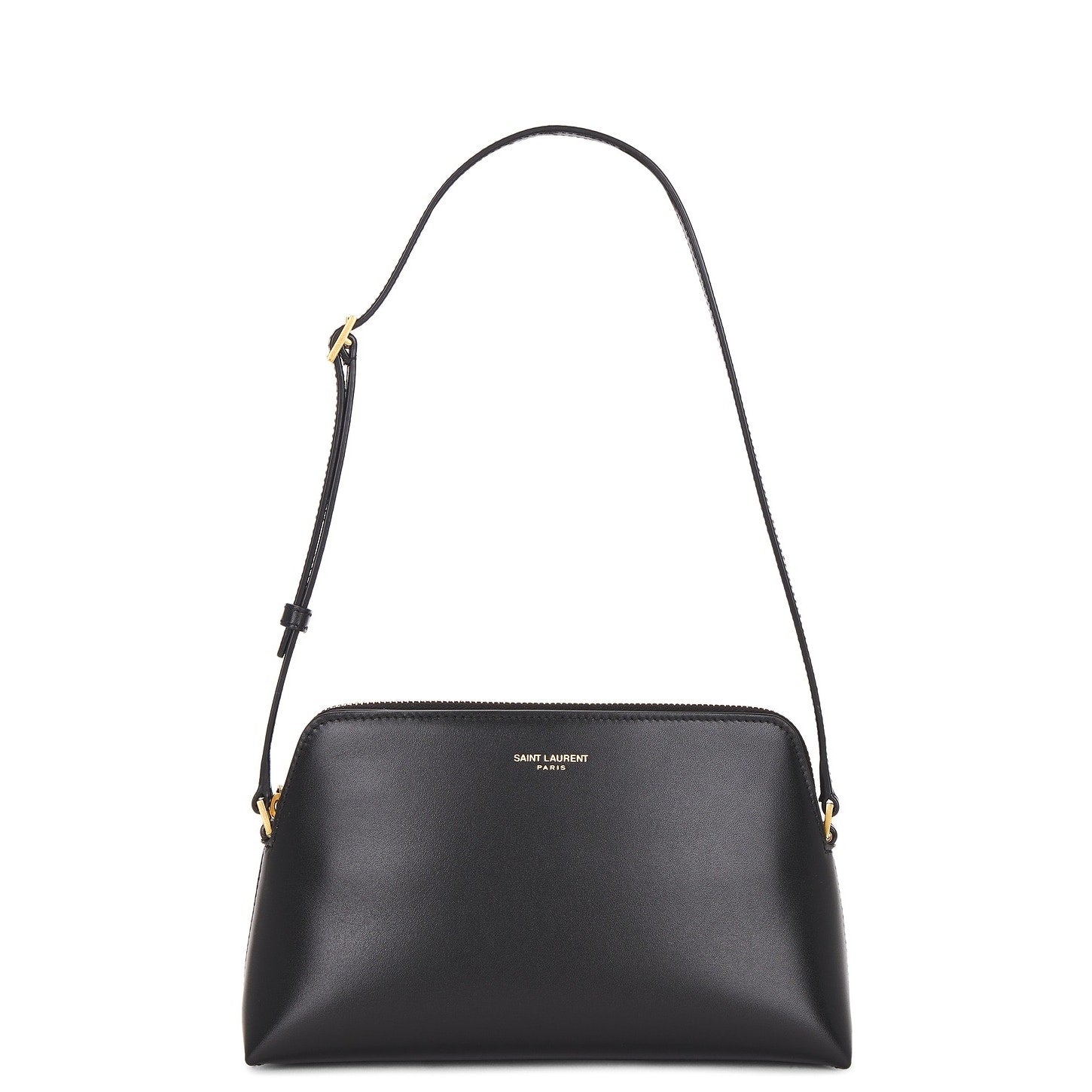 Saint Laurent Pouch On Strap Black Calfskin Crossbody Bag Nero Leather NWT