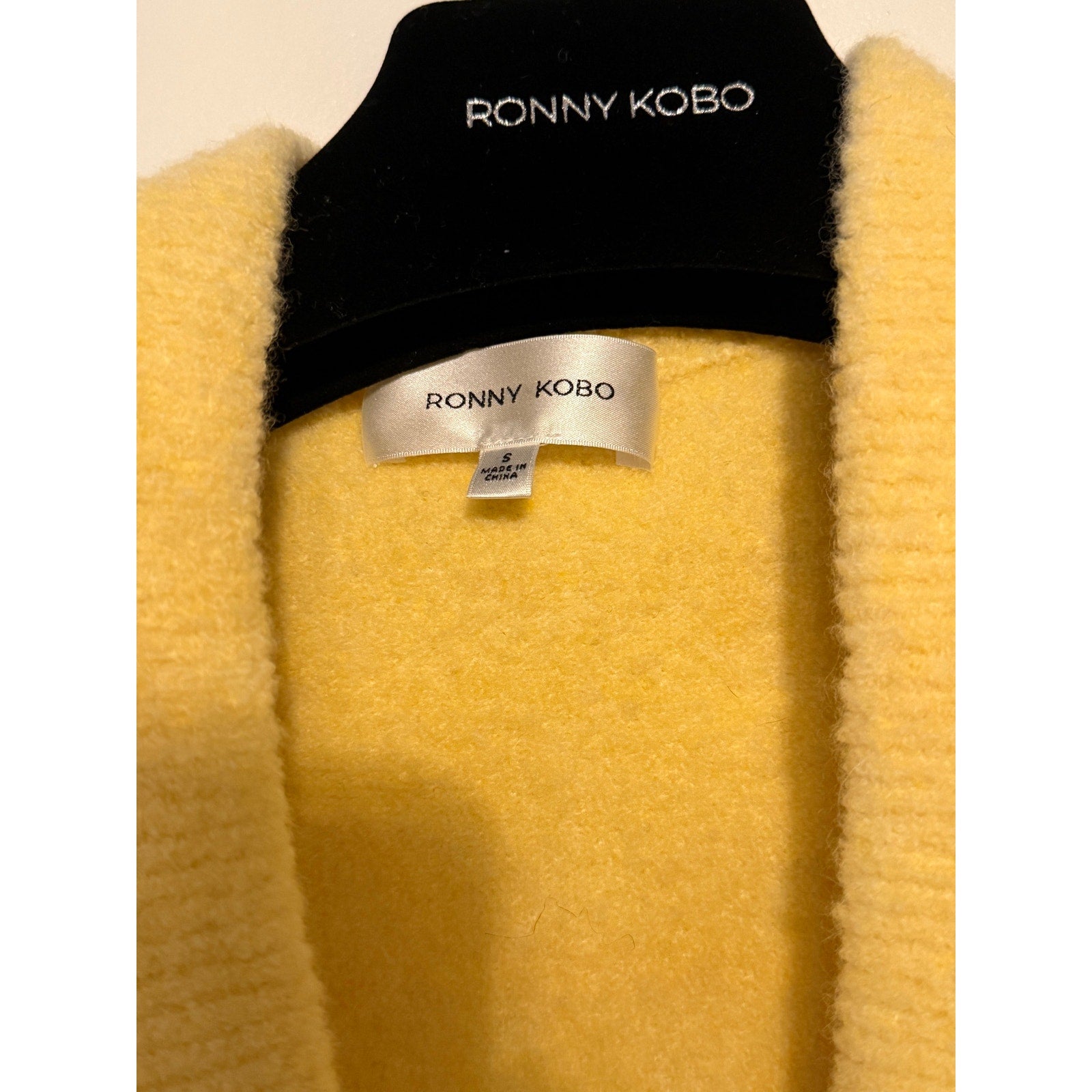 Ronny Kobo Hilari Cardigan in Yellow. - size S NWT