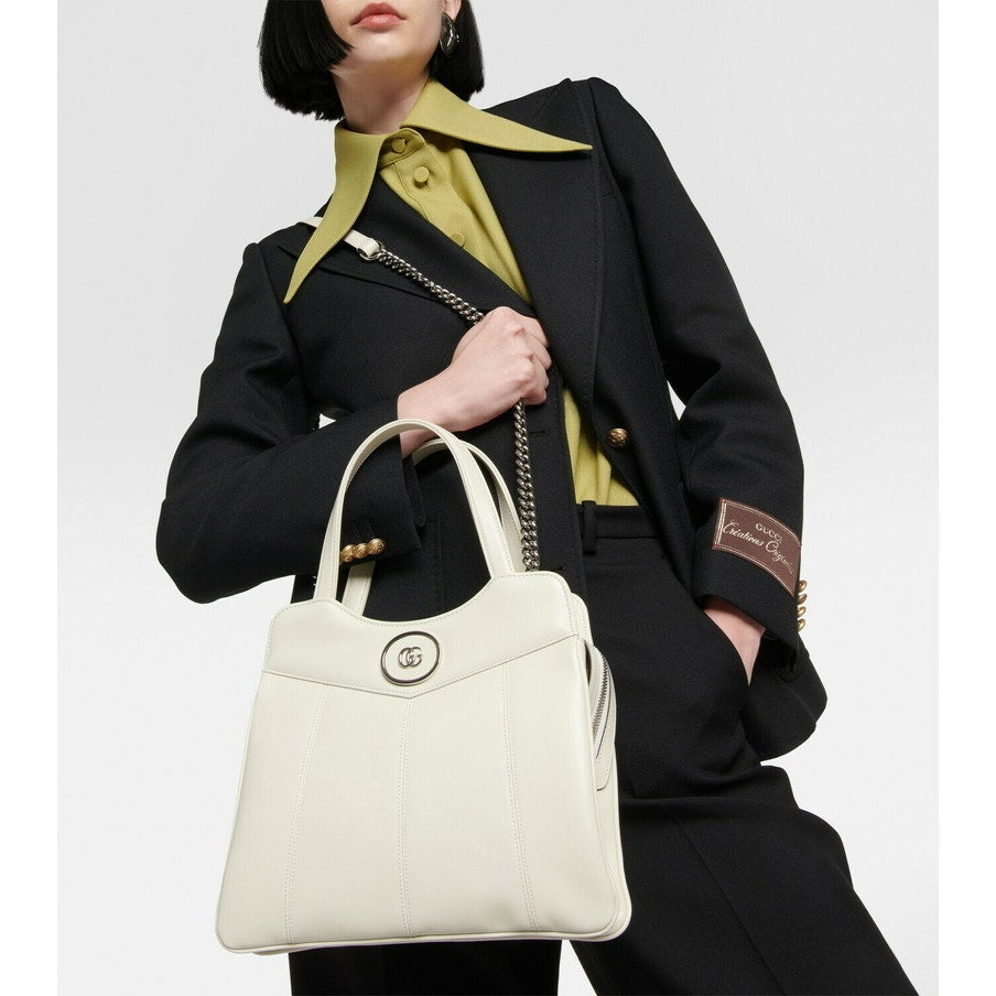 Gucci Petite GG Medium leather tote bag NWT