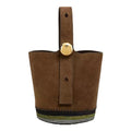 Loewe
Women’s LOEWE x Paula's Ibiza Mini Pebble Suede & Raffia Bucket Bag NWT