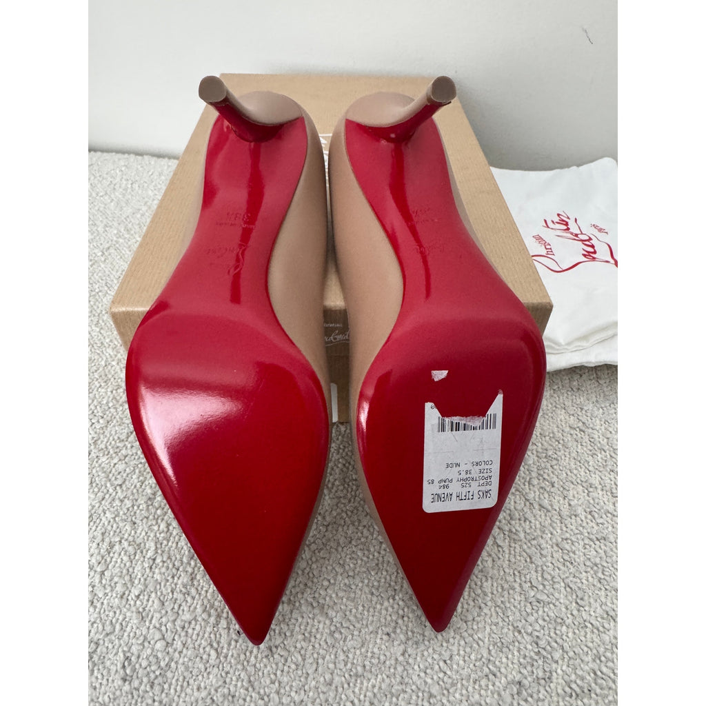 Christian Louboutin Apostrophy Nappa Leather 85mm Pumps Size 38.5 BNIB
