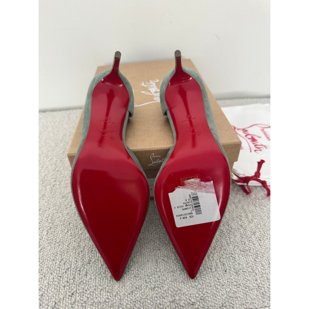 CHRISTIAN LOUBOUTIN Iriza 85 suede pumps size 39 BNIB