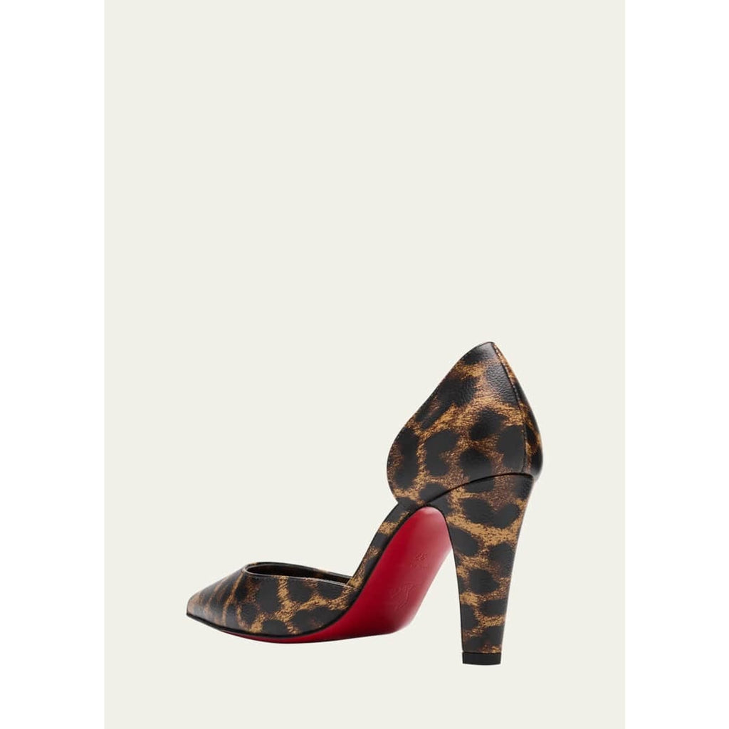 CHRISTIAN LOUBOUTIN Vibella Red-Sole Leopard-Print Leather Pumps 37 BNIB
