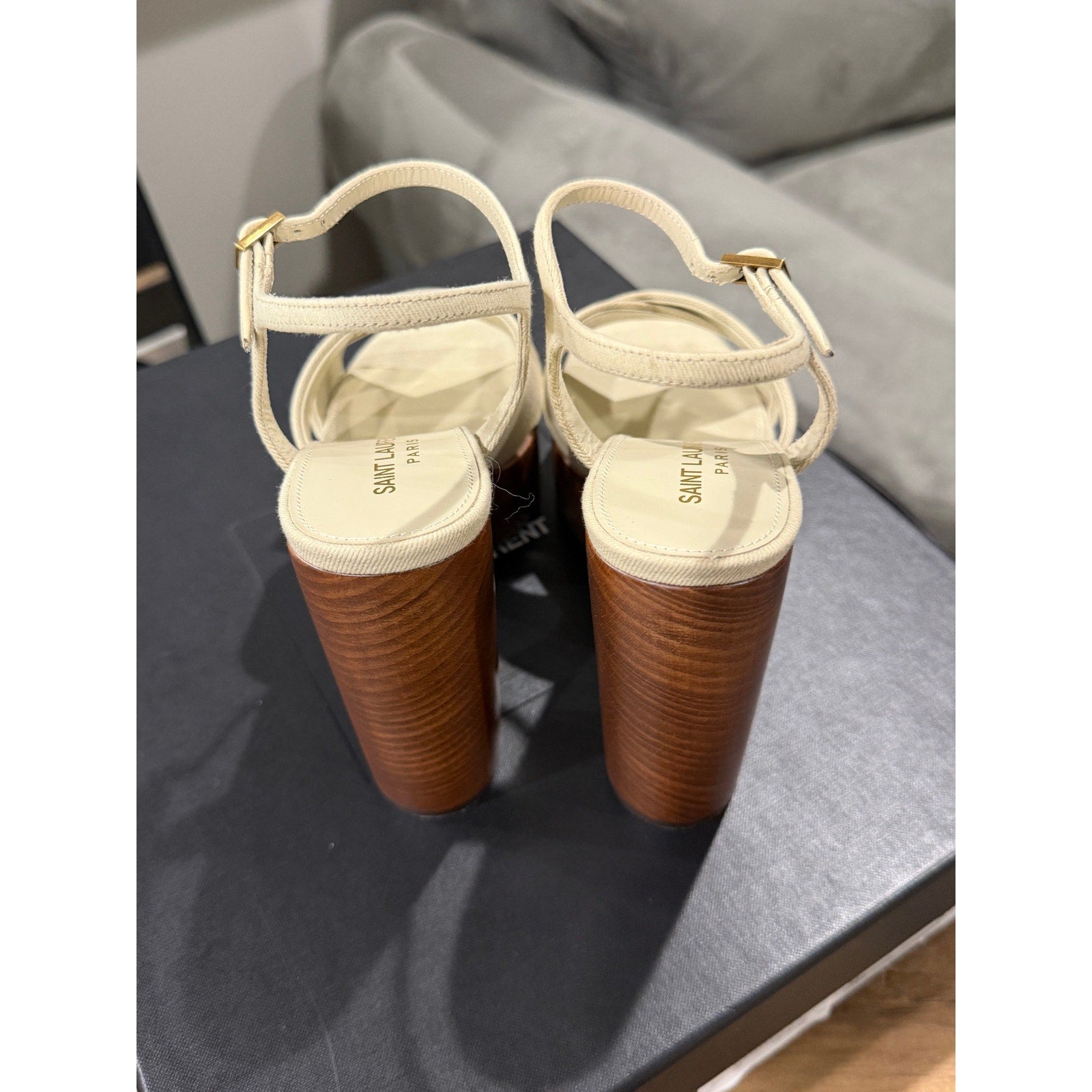 Saint Laurent Bianca Platform Sandal Size 36.5 BNIB