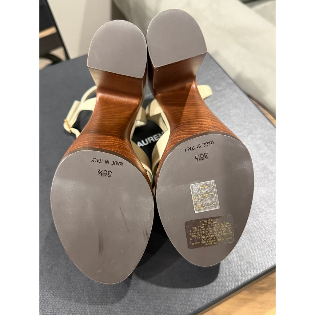 Saint Laurent Bianca Platform Sandal Size 36.5 BNIB