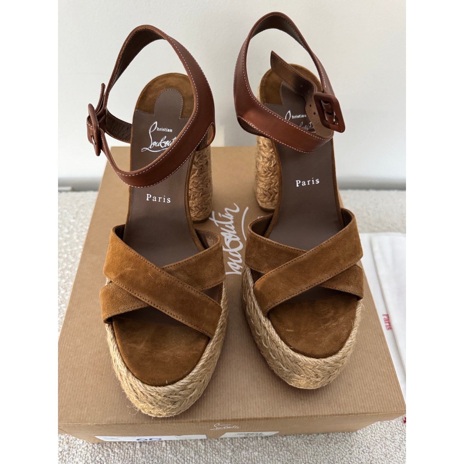 Christian Louboutin
Super Calakala 130mm Suede Platform Sandals Size 42 BNIB