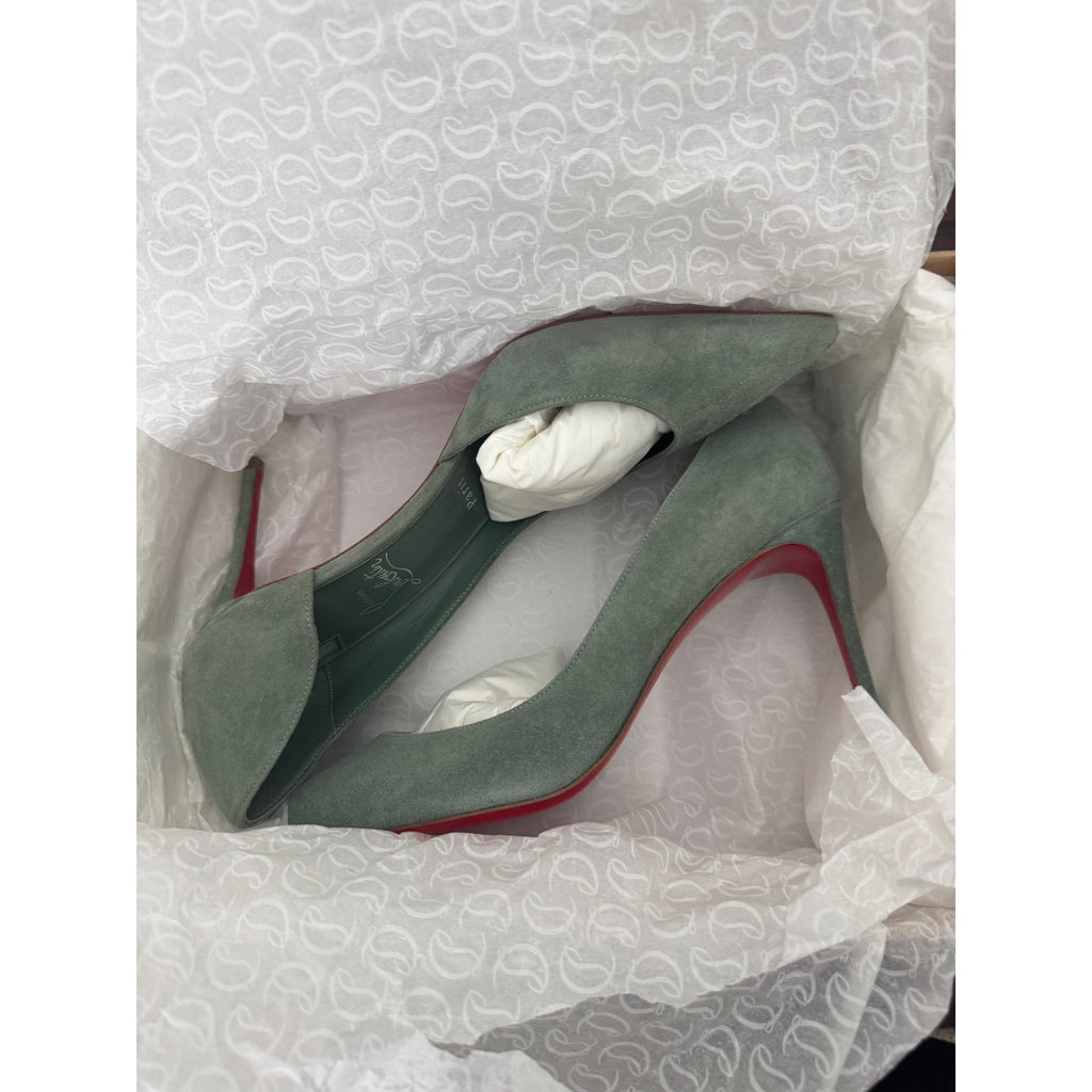 CHRISTIAN LOUBOUTIN Iriza 85 suede pumps size 39 BNIB