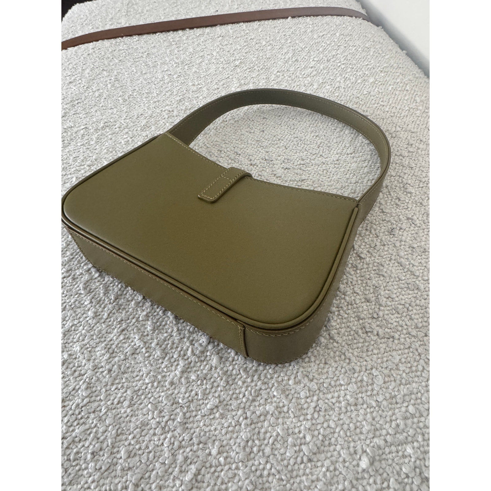 Saint Laurent Le 5 À 7 Mini YSL Shoulder Bag Smooth Leather Vert Olive | NWT