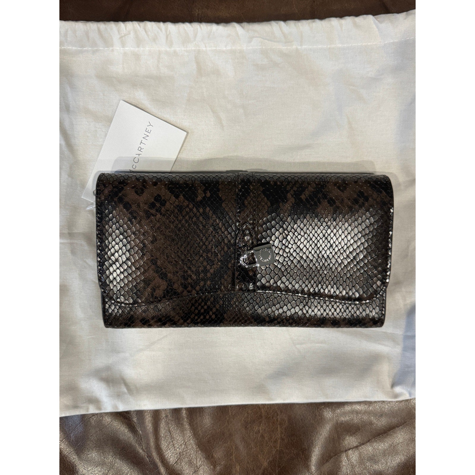 Stella McCartney Ryder Vegan Snakeskin Crossbody Bag NWT