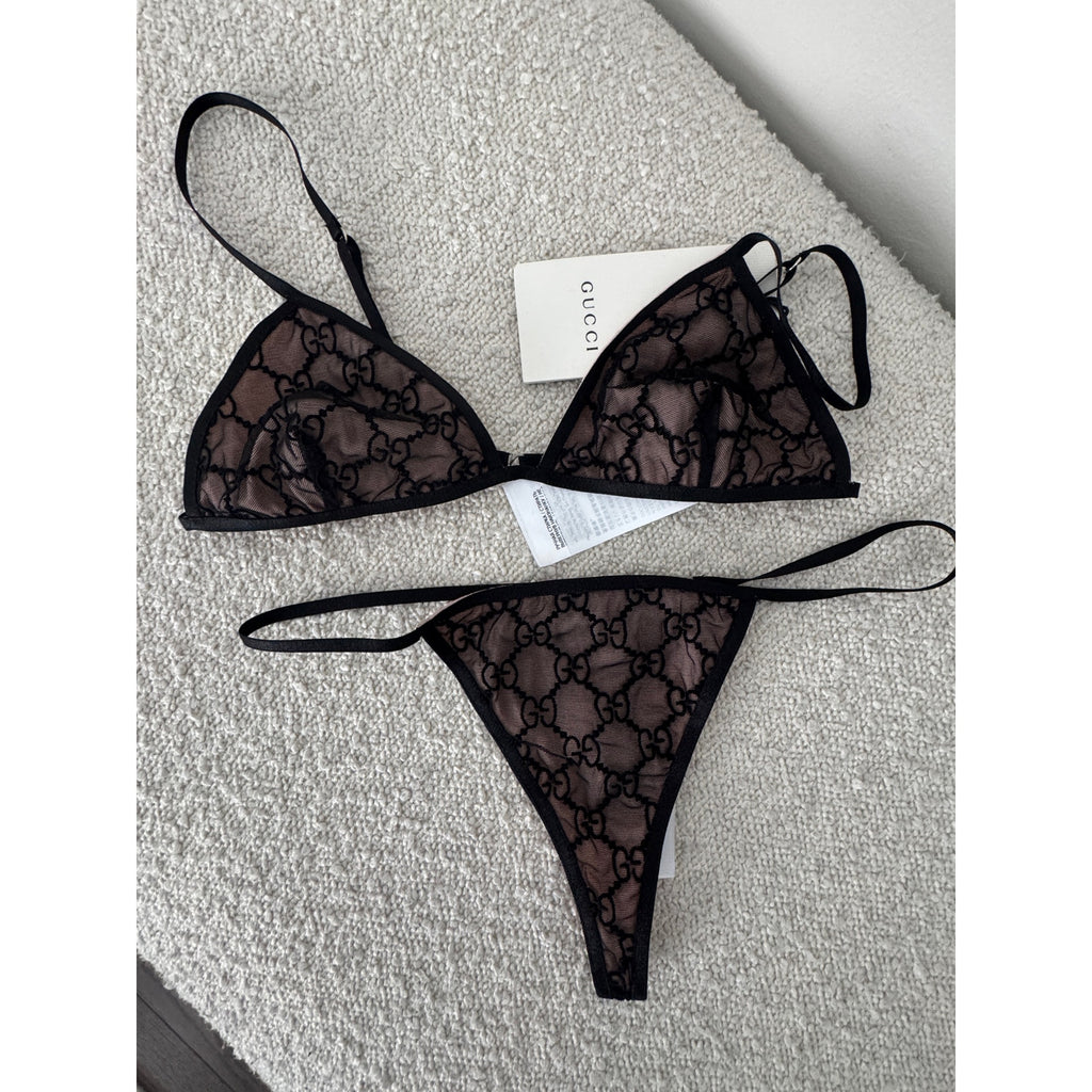 Gucci GG Tulle Lingerie Set Size XS NWT
