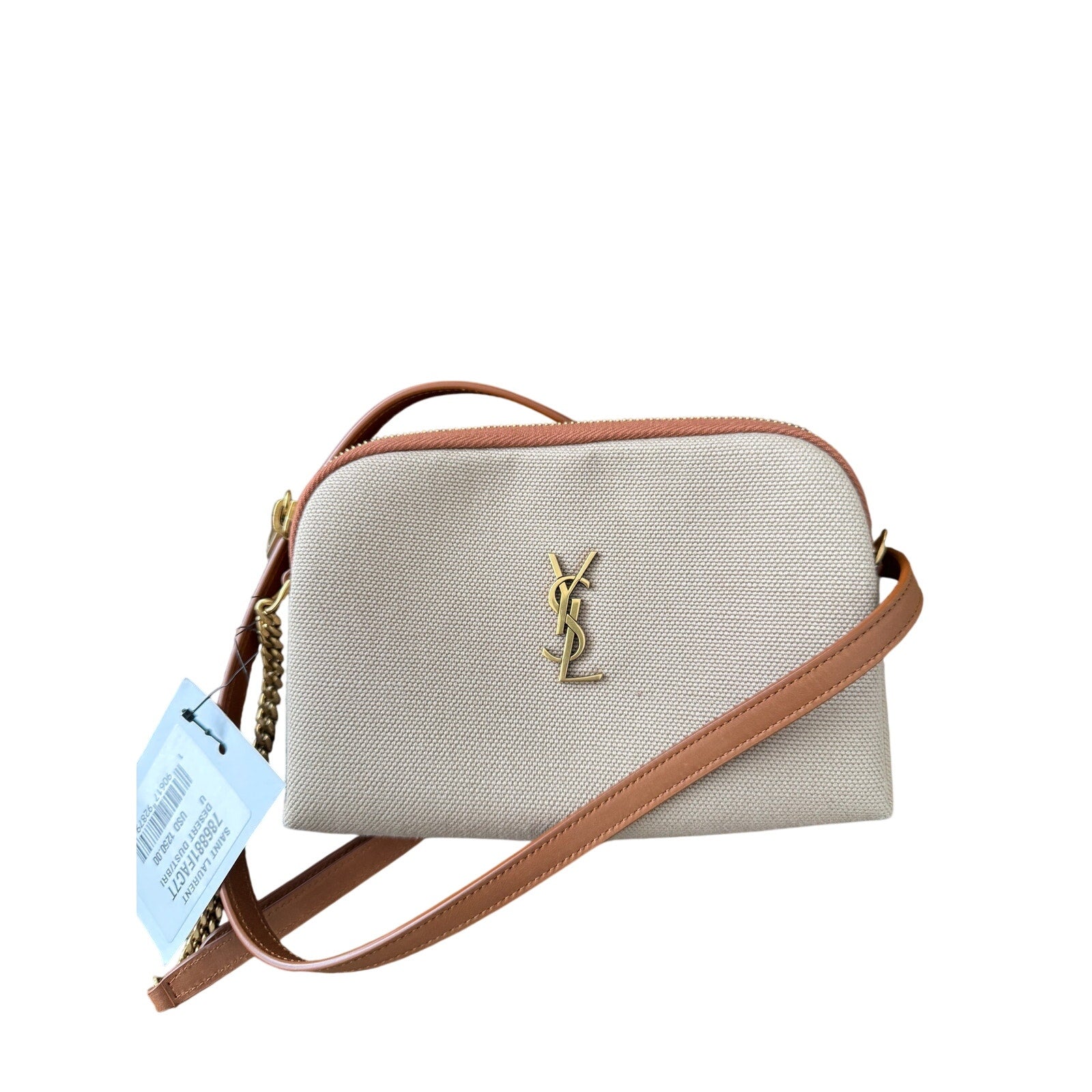 SAINT LAURENT Gaby Zipped Pouch Bag With Chain NWT