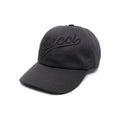 Gucci Black Logo Embroidered Cotton Baseball Cap Size XS Adjustable Strap NWT