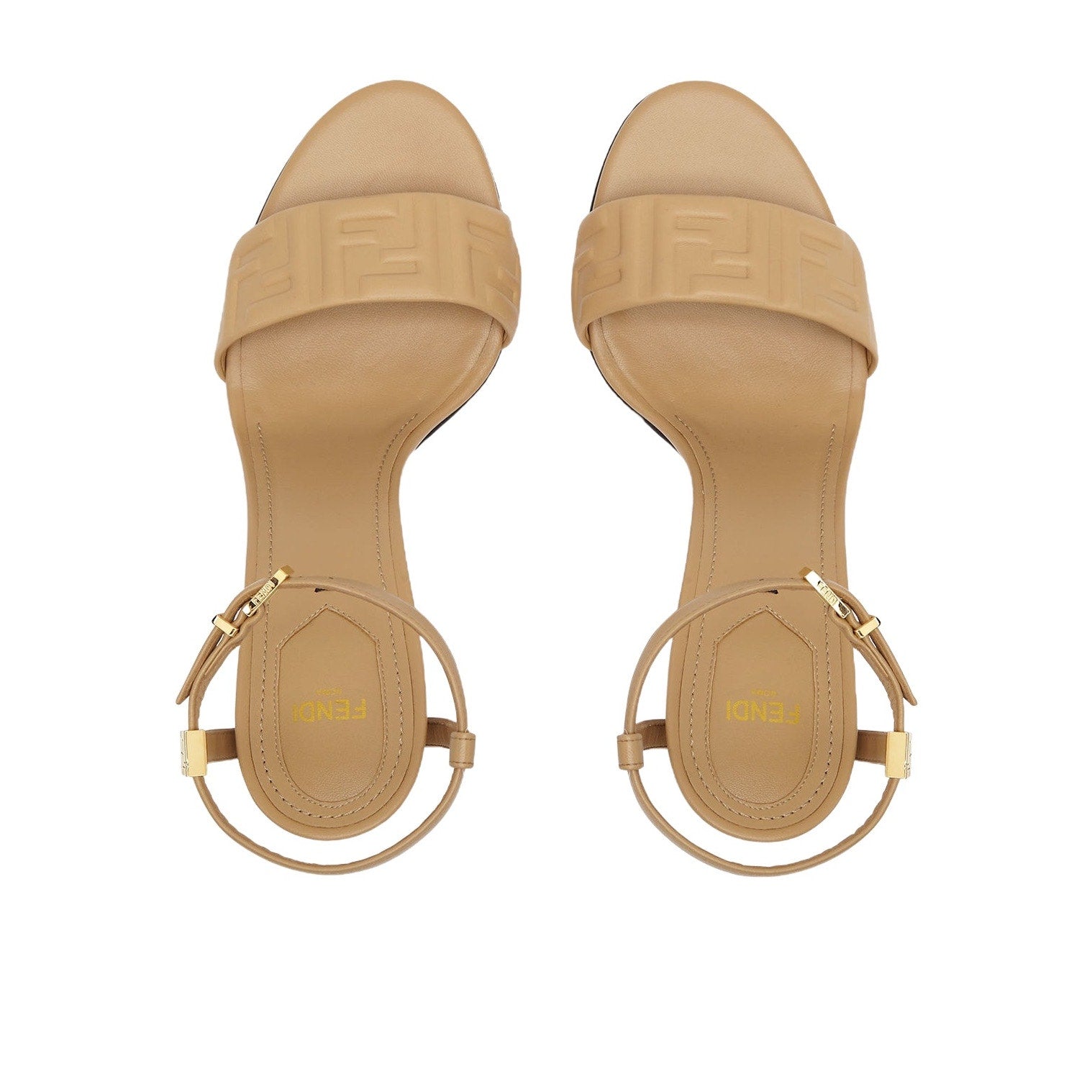 Fendi Dolphin Logo Embossed Ankle Strap Sandals BNIB SIZE 40
