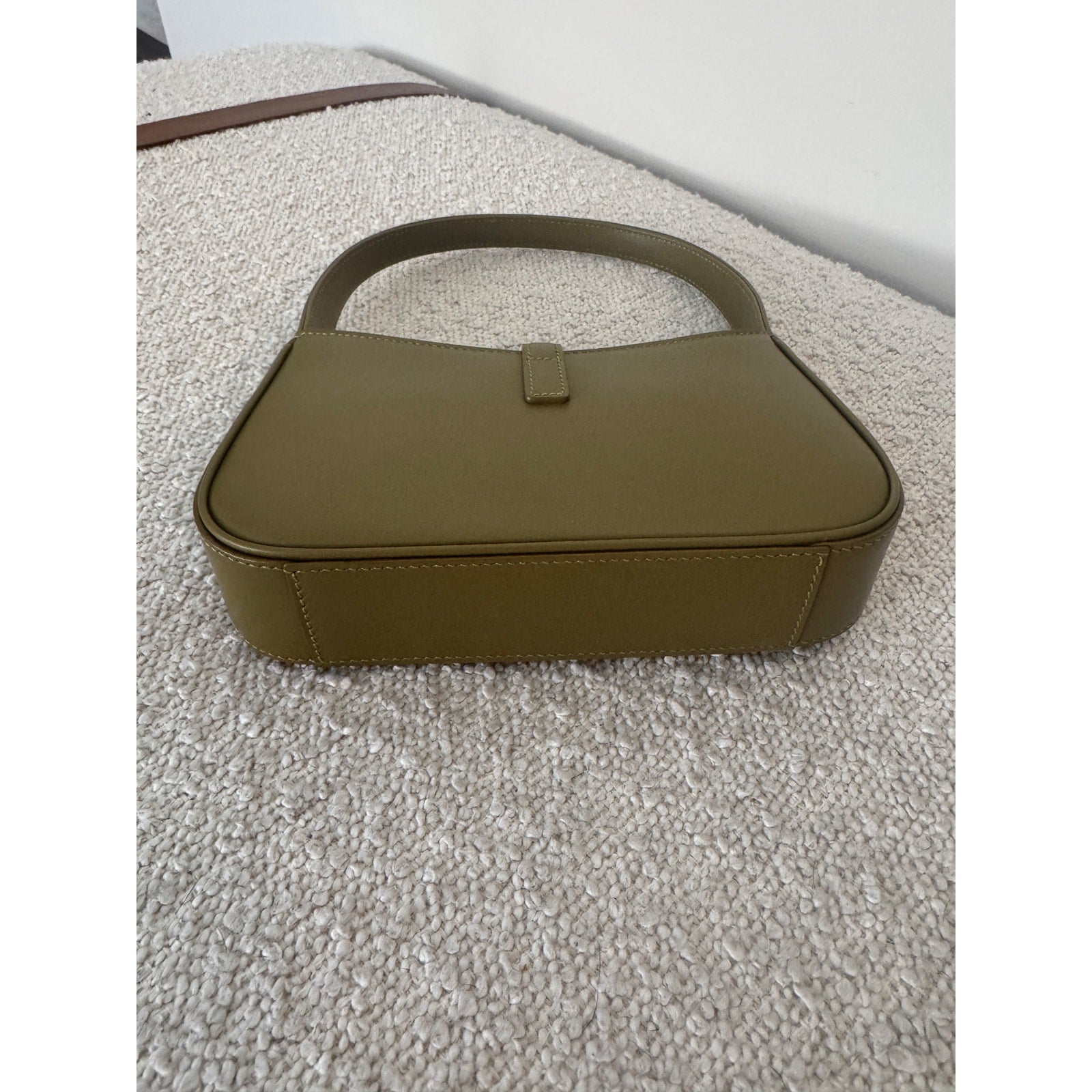 Saint Laurent Le 5 À 7 Mini YSL Shoulder Bag Smooth Leather Vert Olive | NWT