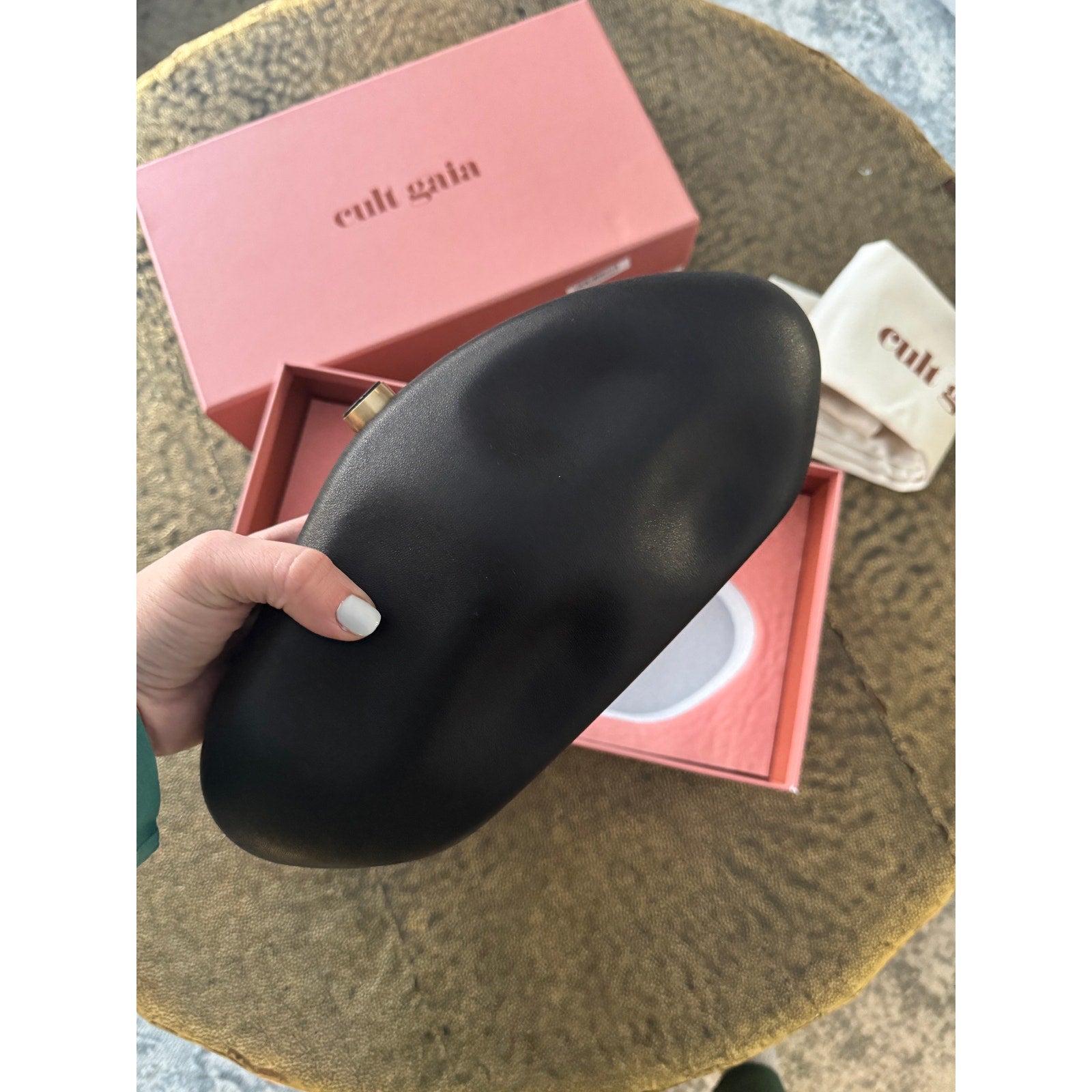 CULT GAIA THE CALDERA CLUTCH BLACK BNIB