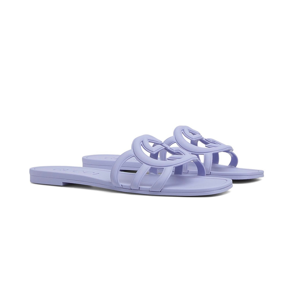 Gucci Women’s Palma Slide Sandals 37 BNIB in Lilac