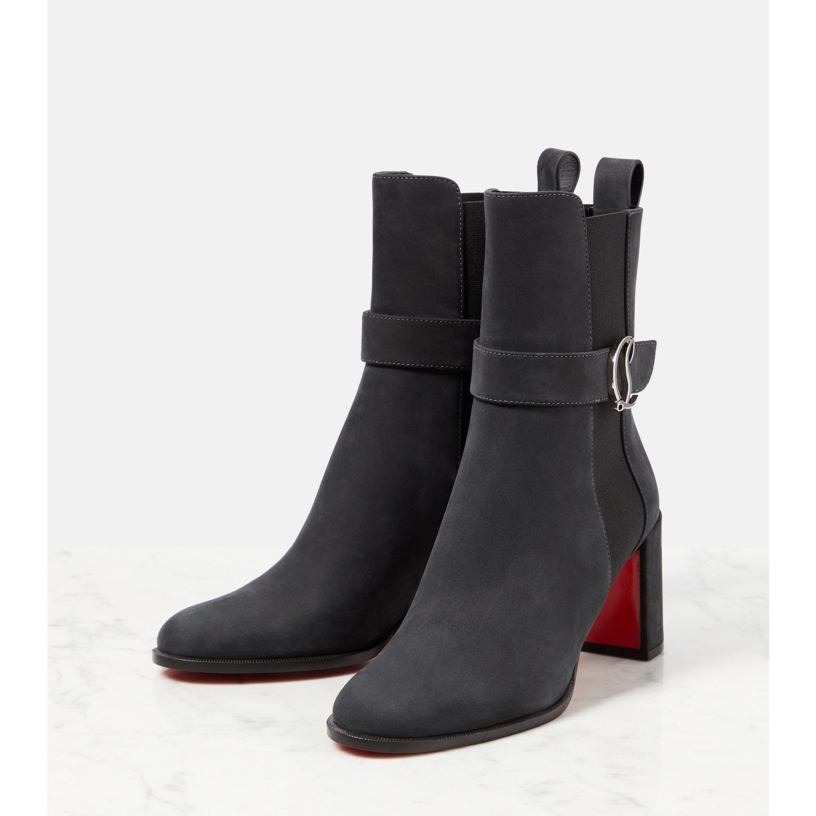 CHRISTIAN LOUBOUTIN
CL Chelsea Booty suede ankle boots Size 38