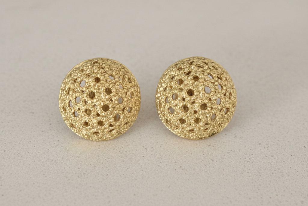 Christian Dior Dome Clip-On Earrings Vintage