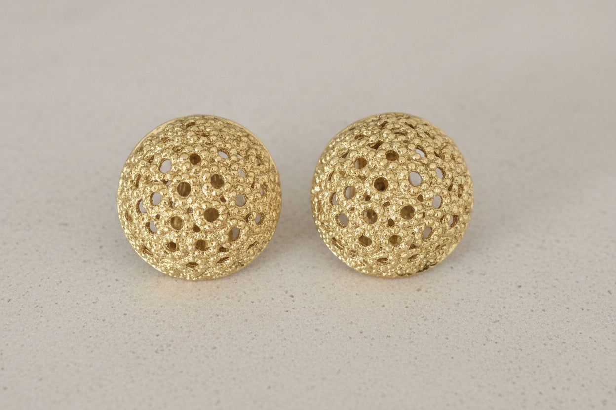Christian Dior Dome Clip-On Earrings Vintage