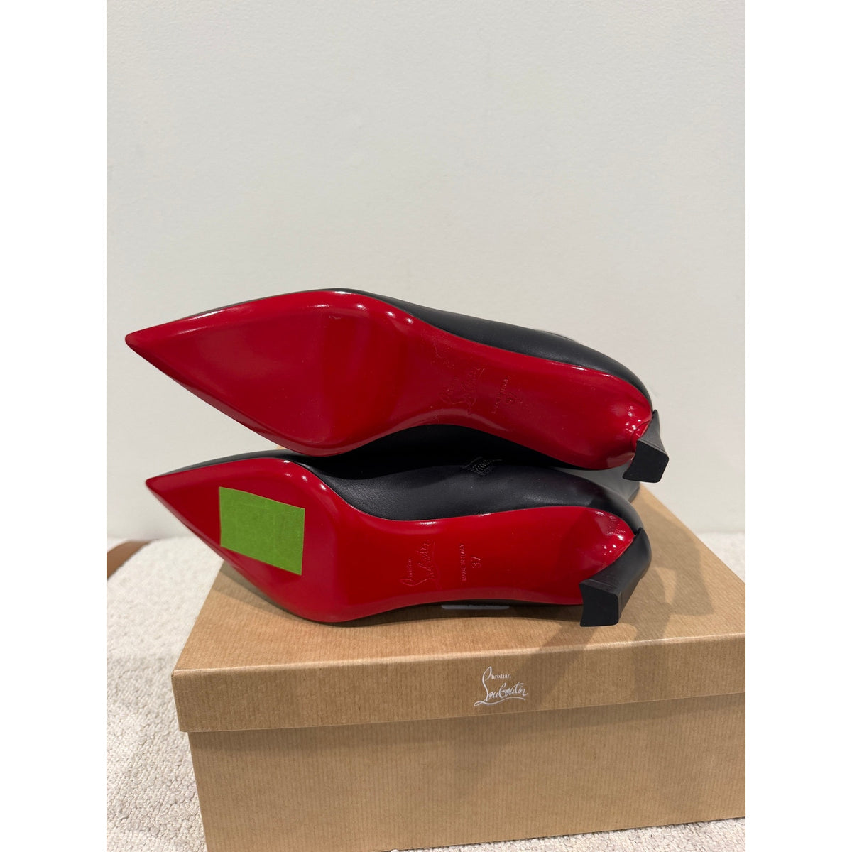 Christian Louboutin Condora Booty Black Calf Leather 55mm | New in Box size 37