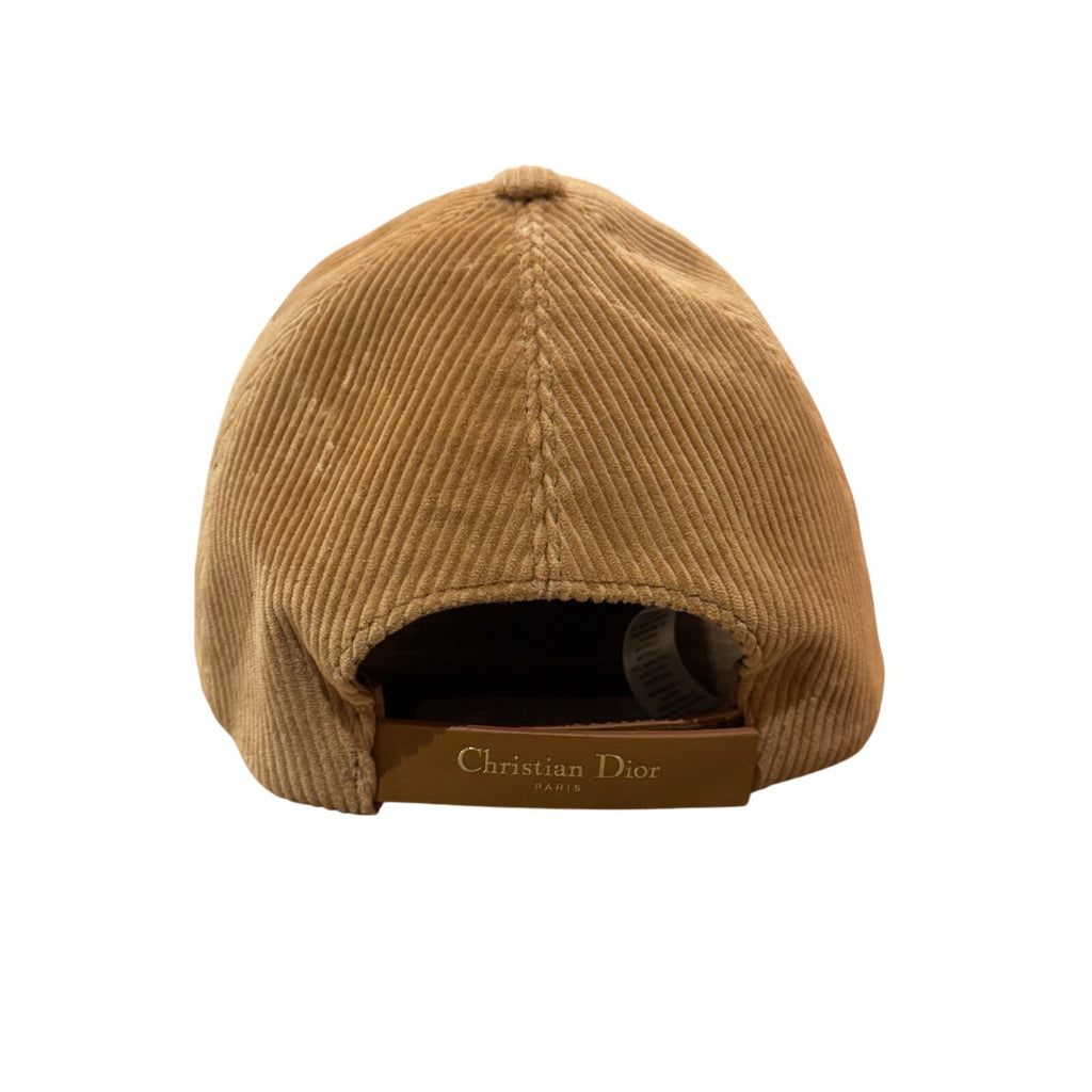 Dior D-Player Cap Camel Corduroy Baseball Cap – Size 58 Medium – NWT